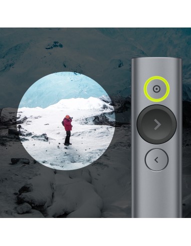 Spotlight apuntador inalámbricos Bluetooth/RF Gris