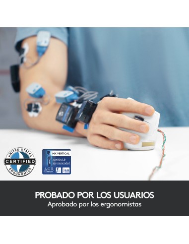 MX Vertical ratón mano derecha RF Wireless + Bluetooth Óptico 4000 DPI