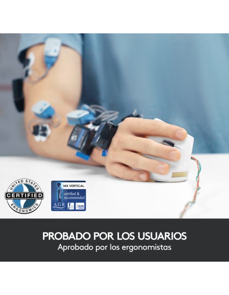 MX Vertical ratón mano derecha RF Wireless + Bluetooth Óptico 4000 DPI MX Vertical ratón mano derecha RF Wireless + Bluetooth Óptico 4000 DPI