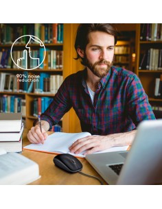 B110 Silent ratón Ambidextro USB tipo A Óptico 1000 DPI 2