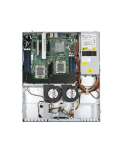 SR1630BCR servidor barebone Intel® 5500 LGA 1366 (Socket B) Bastidor (1U) Aluminio, Negro