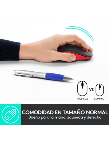 M190 ratón Ambidextro RF inalámbrico Óptico 1000 DPI