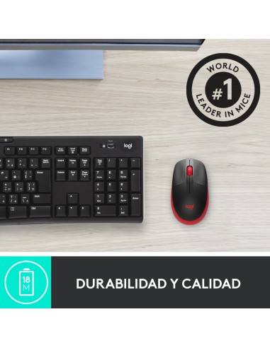 M190 ratón Ambidextro RF inalámbrico Óptico 1000 DPI