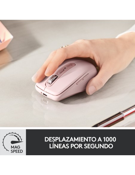 MX Anywhere 3 ratón mano derecha RF Wireless + Bluetooth Laser 4000 DPI