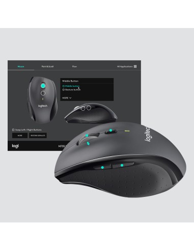 Customizable Mouse M705 ratón mano derecha RF inalámbrico Óptico 1000 DPI
