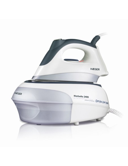 SS-24S.005A plancha Plancha a vapor Suela de acero inoxidable 2400 W Negro, Blanco