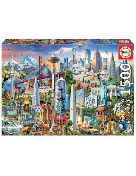 SIMBOLOS DE NORTE AMERICA PUZZLE 1500 PIEZAS