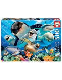 SELFIE BAJO EL AGUA PUZZLE 500 HOJAS