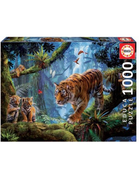 TIGRES EN EL ARBOL PUZZLE 1000 PIEZAS
