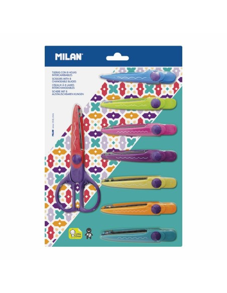 Blíster tijeras zig-zag con 8 hojas intercambiables