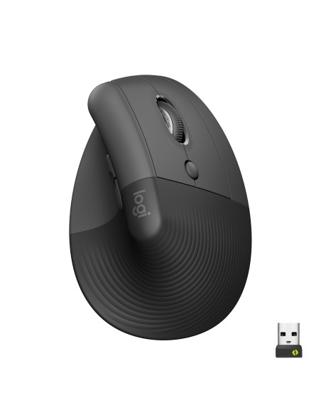 Lift ratón mano derecha RF Wireless + Bluetooth Óptico 4000 DPI