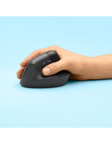 Lift ratón mano derecha RF Wireless + Bluetooth Óptico 4000 DPI