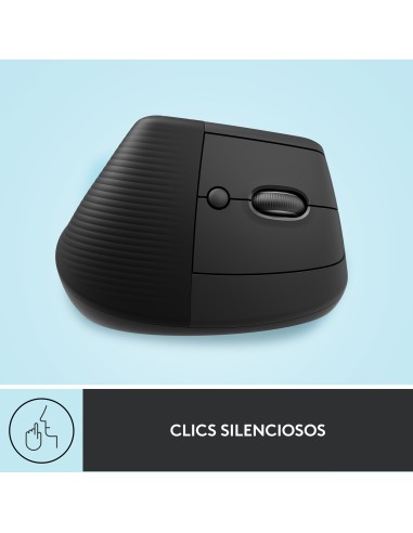 Lift ratón mano derecha RF Wireless + Bluetooth Óptico 4000 DPI