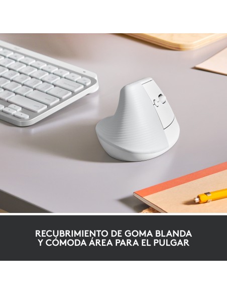 Lift ratón mano derecha RF Wireless + Bluetooth Óptico 4000 DPI Lift ratón mano derecha RF Wireless + Bluetooth Óptico 4000 DPI
