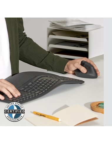 Lift for Business ratón Izquierda RF Wireless + Bluetooth Óptico 4000 DPI