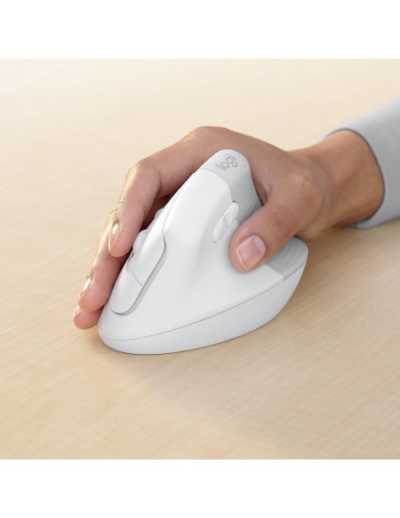 Lift for Business ratón mano derecha RF Wireless + Bluetooth Óptico 4000 DPI