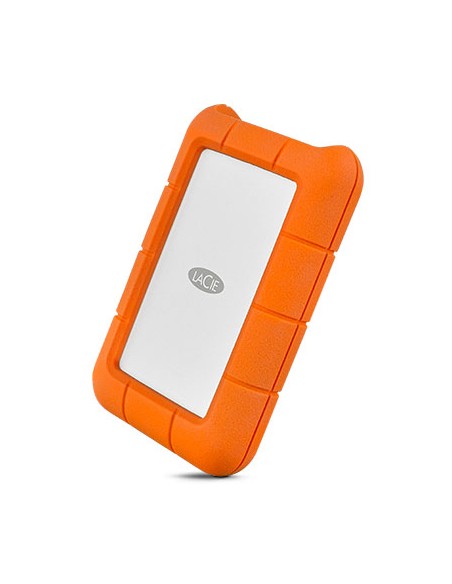 Rugged USB-C disco duro externo 2 TB Naranja, Plata