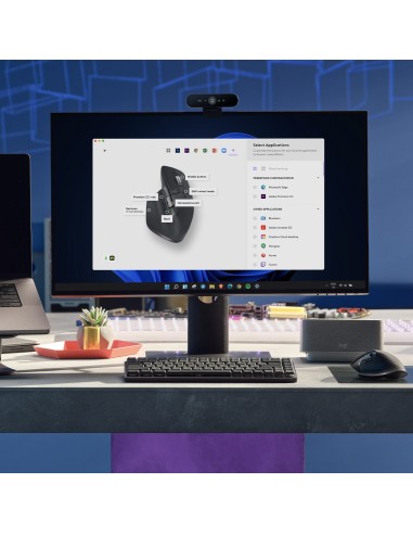 MX Master 3S ratón mano derecha RF Wireless + Bluetooth Laser 8000 DPI