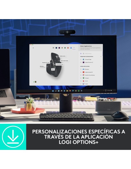 MX Master 3S ratón mano derecha RF Wireless + Bluetooth Laser 8000 DPI MX Master 3S ratón mano derecha RF Wireless + Bluetooth Laser 8000 DPI