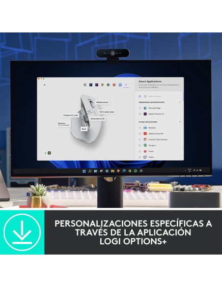MX Master 3S ratón mano derecha RF Wireless + Bluetooth Laser 8000 DPI MX Master 3S ratón mano derecha RF Wireless + Bluetooth Laser 8000 DPI
