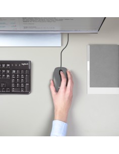 M100 ratón Ambidextro USB tipo A Óptico 1000 DPI 2