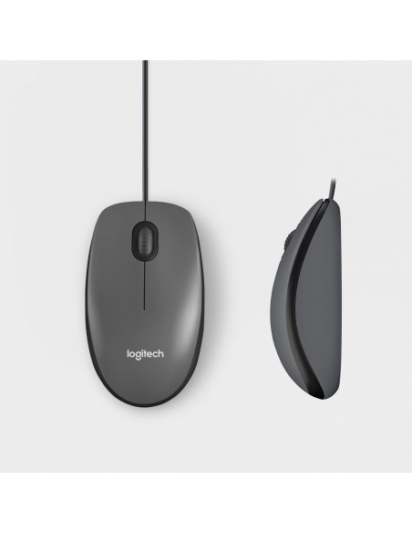 M100 ratón Ambidextro USB tipo A Óptico 1000 DPI
