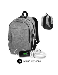 Mochila para Portátil Urban Lock Backpack 16" Grey