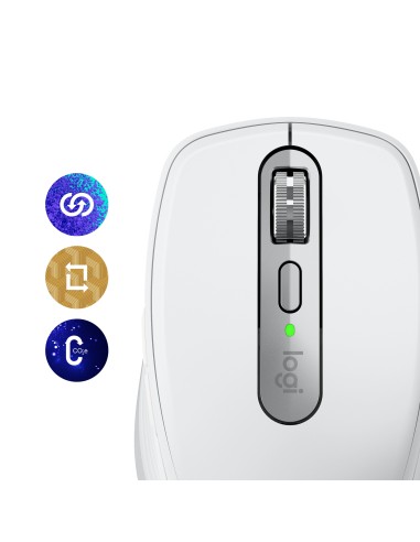 MX Anywhere 3S ratón mano derecha RF Wireless + Bluetooth Laser 8000 DPI