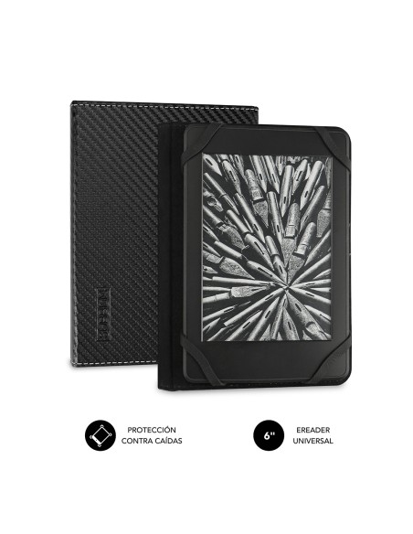 Funda Libro Electrónico Clever Ebook Case 6" Black