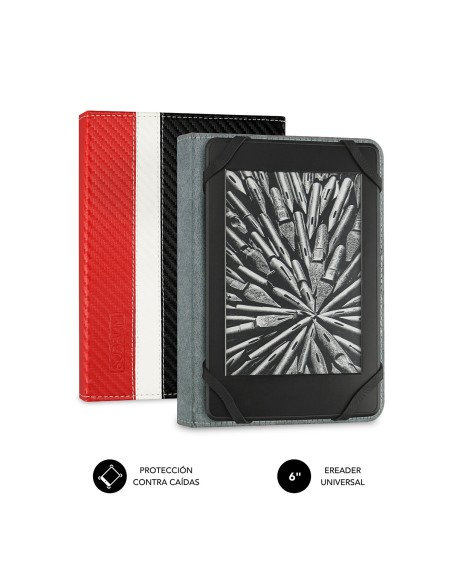 Funda Libro Electrónico Clever Ebook Case 6" Red