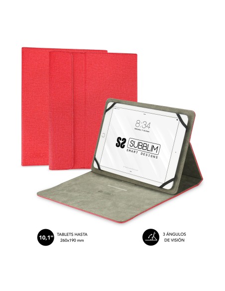 Funda Tablet Clever Stand Tablet Case 10,1" Red