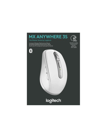 MX Anywhere 3S ratón mano derecha RF Wireless + Bluetooth Laser 8000 DPI MX Anywhere 3S ratón mano derecha RF Wireless + Bluetooth Laser 8000 DPI