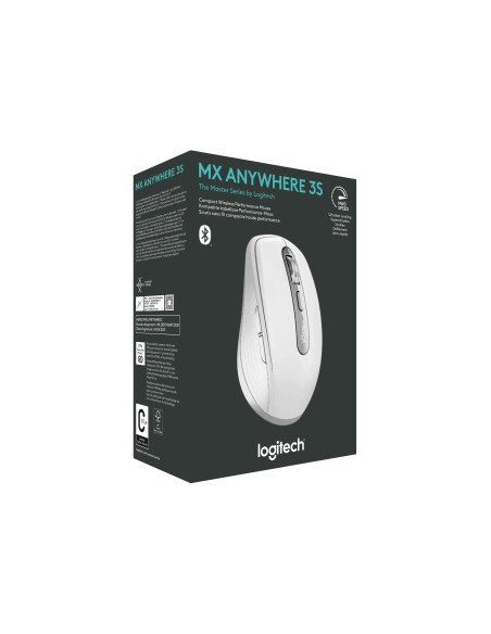 MX Anywhere 3S ratón mano derecha RF Wireless + Bluetooth Laser 8000 DPI MX Anywhere 3S ratón mano derecha RF Wireless + Bluetooth Laser 8000 DPI