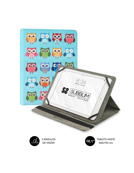 Funda Tablet Universal TRENDY CASE OWLS 10.1"