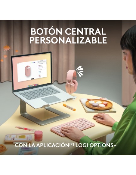 Pebble 2 M350s ratón Ambidextro RF Wireless + Bluetooth Óptico 4000 DPI Pebble 2 M350s ratón Ambidextro RF Wireless + Bluetooth Óptico 4000 DPI