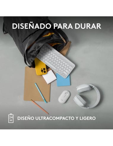 Pebble 2 M350s ratón Ambidextro RF Wireless + Bluetooth Óptico 4000 DPI