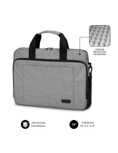 Maletín Ordenador Air Padding Laptop bag 13,3-14" Grey