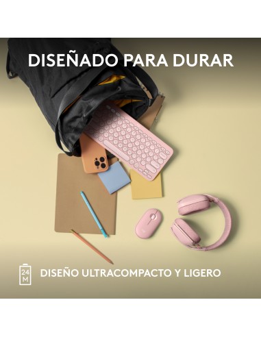 Pebble 2 M350s ratón Ambidextro RF Wireless + Bluetooth Óptico 4000 DPI