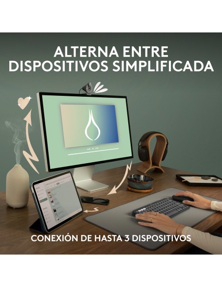 Pebble 2 M350s ratón Ambidextro RF Wireless + Bluetooth Óptico 4000 DPI Pebble 2 M350s ratón Ambidextro RF Wireless + Bluetooth Óptico 4000 DPI