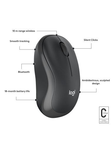 M240 ratón Ambidextro Bluetooth