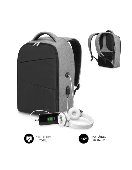 Mochila Antirrobo Secure V2 AP Antitheft Backpack Gris/Negra