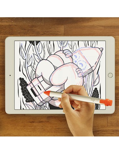 Crayon lápiz digital 20 g Naranja, Blanco
