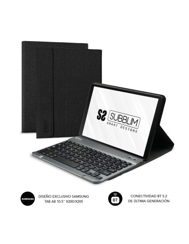 Funda con teclado KeyTab Pro BT Samsung GT A8 10.5 X200/205