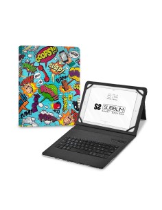 Funda con Teclado Keytab Pro BT Trendy Comic