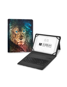 Funda con Teclado Keytab Pro BT Trendy Leon