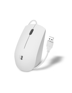 Ratón Business Silencioso con cable USB 1200 DPI Blanco