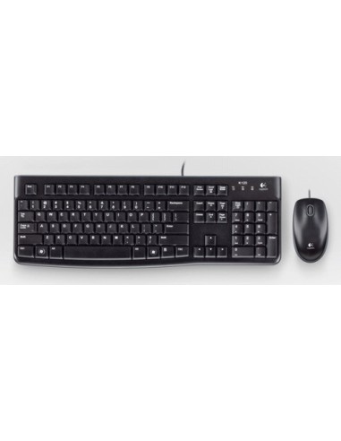 Desktop MK120 teclado Ratón incluido USB QWERTY Español Negro