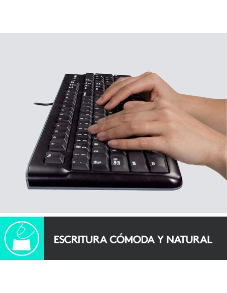Desktop MK120 teclado Ratón incluido USB QWERTY Español Negro Desktop MK120 teclado Ratón incluido USB QWERTY Español Negro