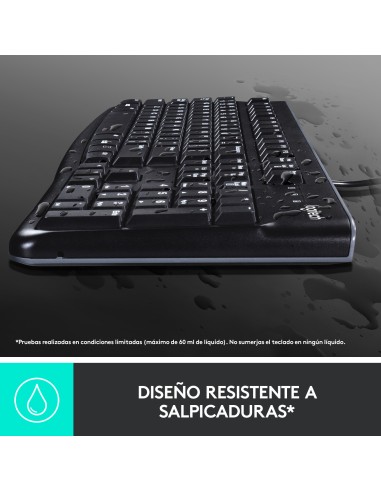 Desktop MK120 teclado Ratón incluido USB QWERTY Español Negro