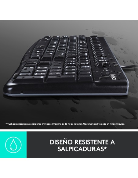 Desktop MK120 teclado Ratón incluido USB QWERTY Español Negro Desktop MK120 teclado Ratón incluido USB QWERTY Español Negro